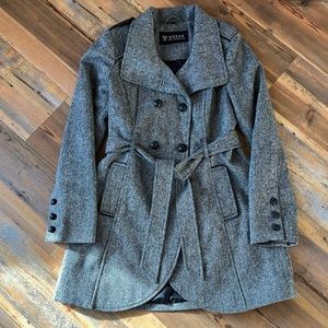 Womens Guess Tweed Winter Jacket